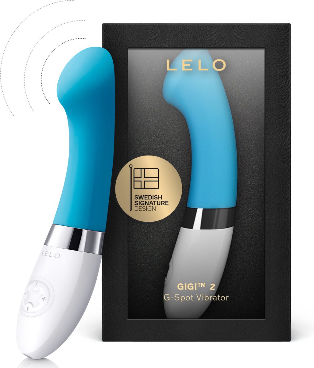 LELO GIGI 2 vibrator Turquoise Blue Wereldberoemde Gebogen Persoonlijke Stimulator voor Adembenemende G-spotstimulatie. Krachtige en Stille Stimulator