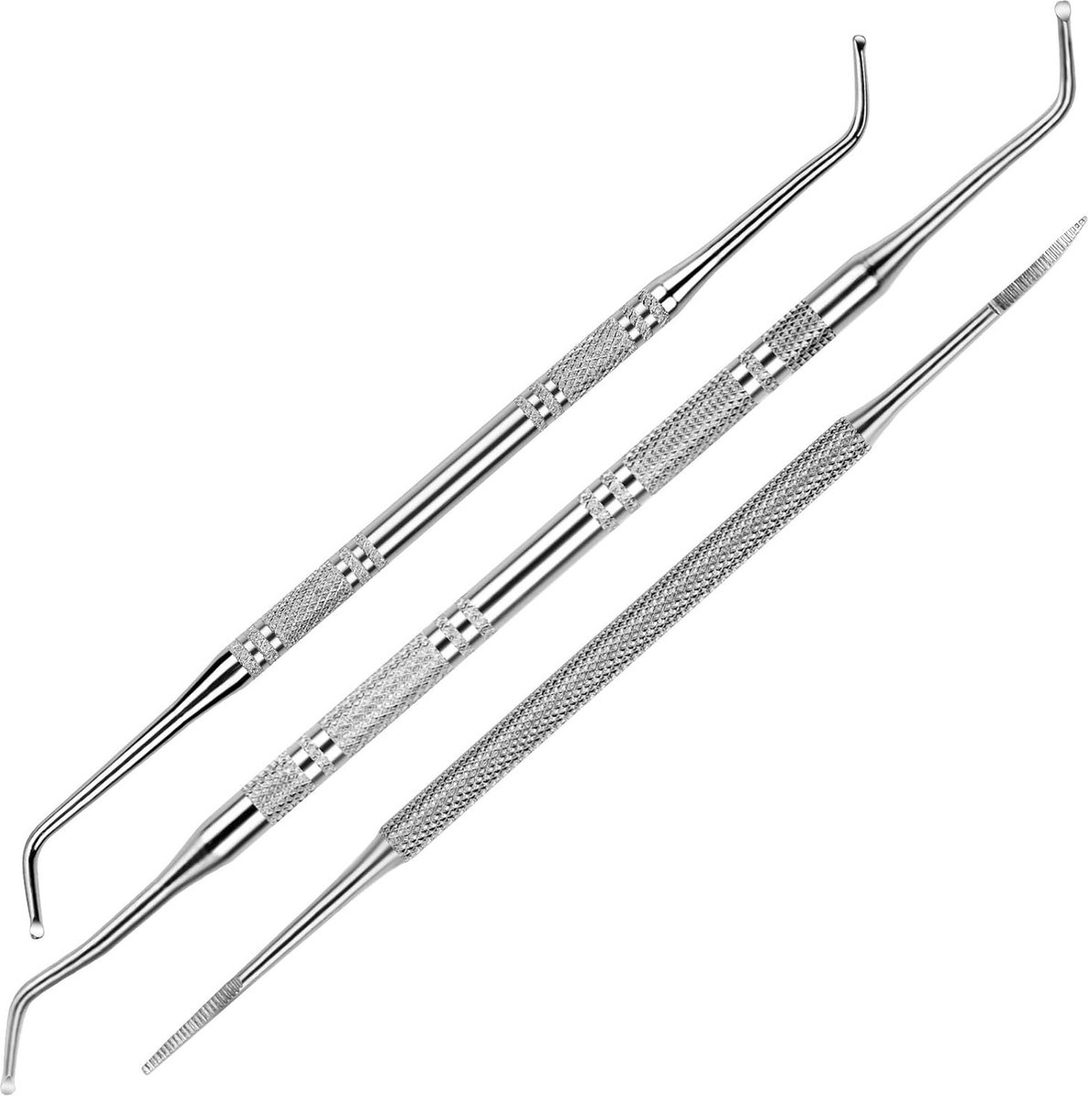 Goedkoopste JGS ® Professionele Set van 3 Hoeklifters en Nagelvijl voor Ingegroeide Teennagels en Voetverzorging