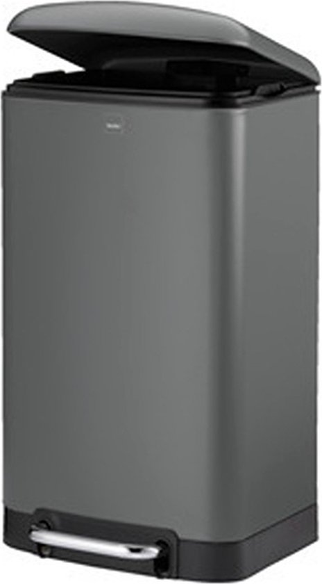 Kela - Davino - Prullenbak - Pedaalemmer - Antreciet - RVS - 30L