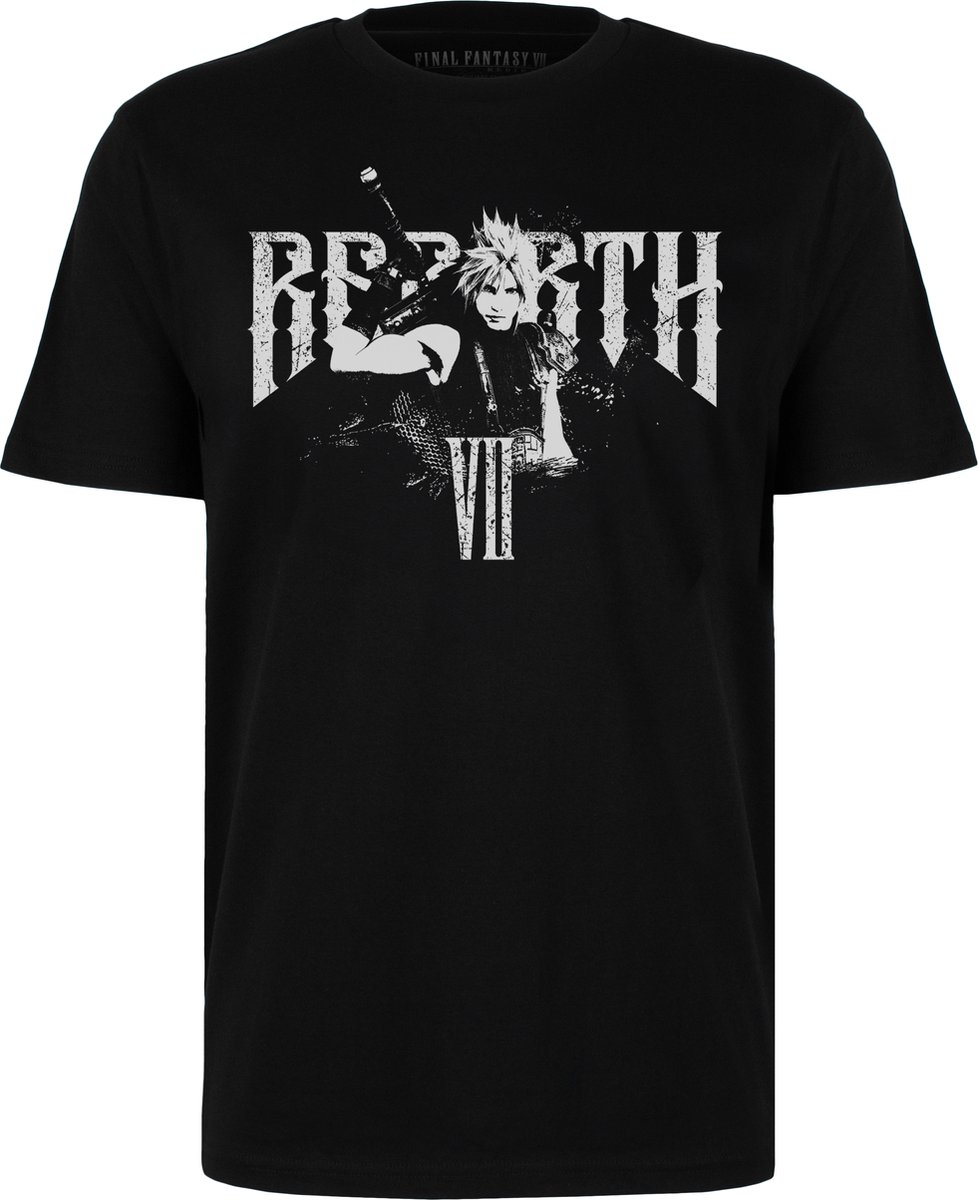 T-Shirt Final Fantasy VII Cloud Strife - Zwart - L