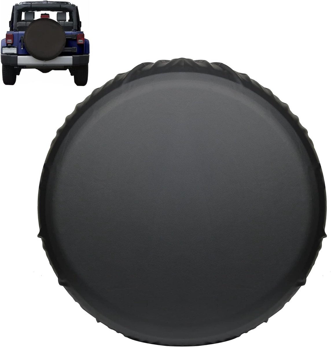 Stofkap reservewiel - auto-onderdelen - lichtgewicht - zwart - Geschikt voor diameter 30 ~ 32 inch - Winddicht en warm - Gekorreld leer