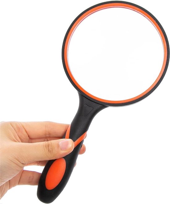 Vergrootglas - Handloep - Lees Vergrootglas - vergrootglas met rubberen handvat - Loep...