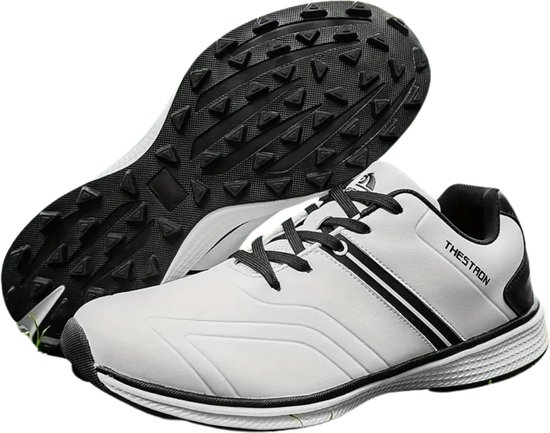 Nivard Golfschoenen Heren - Golfkleding - Golfschoenen Antislip - Waterdicht - Golfen - Wit/Zwart - 46 van Nivard — afbeelding 2