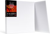 Panneaux de toile de Katoen Elan 30x30 CM, paquet de 8 planches de toile pour la Peinture, toile de Peinture , toiles pour la Peinture , tableau d' Art en Bulk , panneau de toile vierge