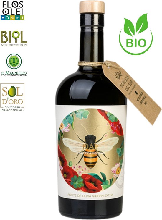 Organic DAY - Premium Extra Vierge Olijfolie - Oogst 24/25- 500ml Fles - 100% Bio Picual - Spaanse Olijfolie- Ideaal cadeau- Award-Winning - Superieure Kwaliteit - Koude Persing