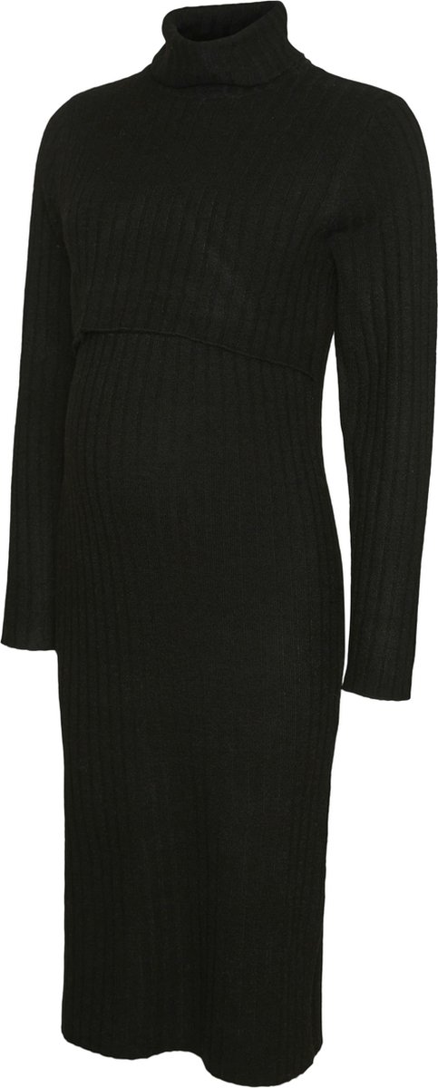 MAMALICIOUS - MLSUNIVA JUNE LS KNIT MIDI DRESS 2F NOOS - Dames - Mini jurken