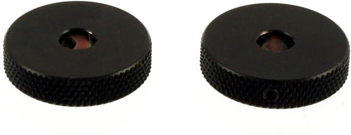 Allparts MK3155003 Zwarte Roller Knop Set voor Jazzmaster® - 2 Stuks