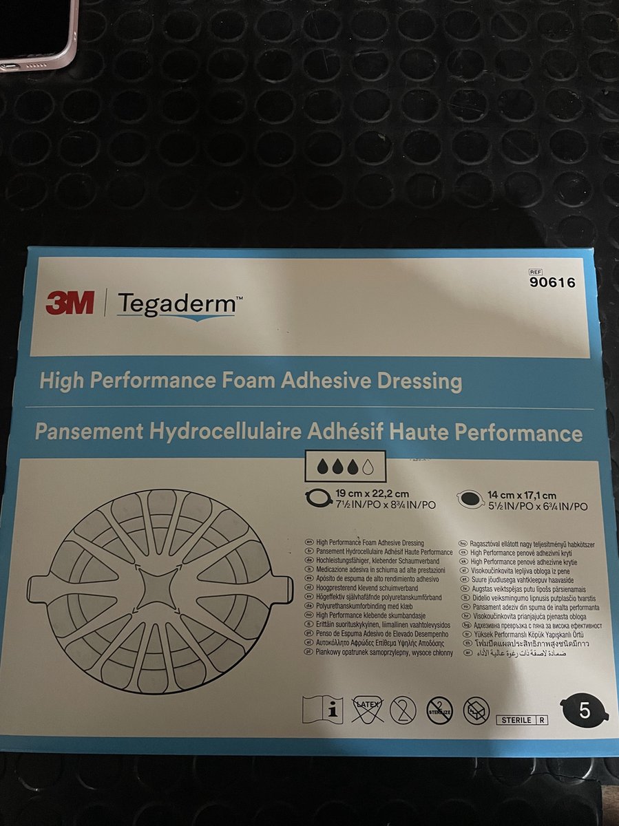 Goedkoopste 3M - Pleister - Wondzorg - Tegaderm Foam - Adhesive klebender Schaumverband - 8,8 cm x 8,8 cm