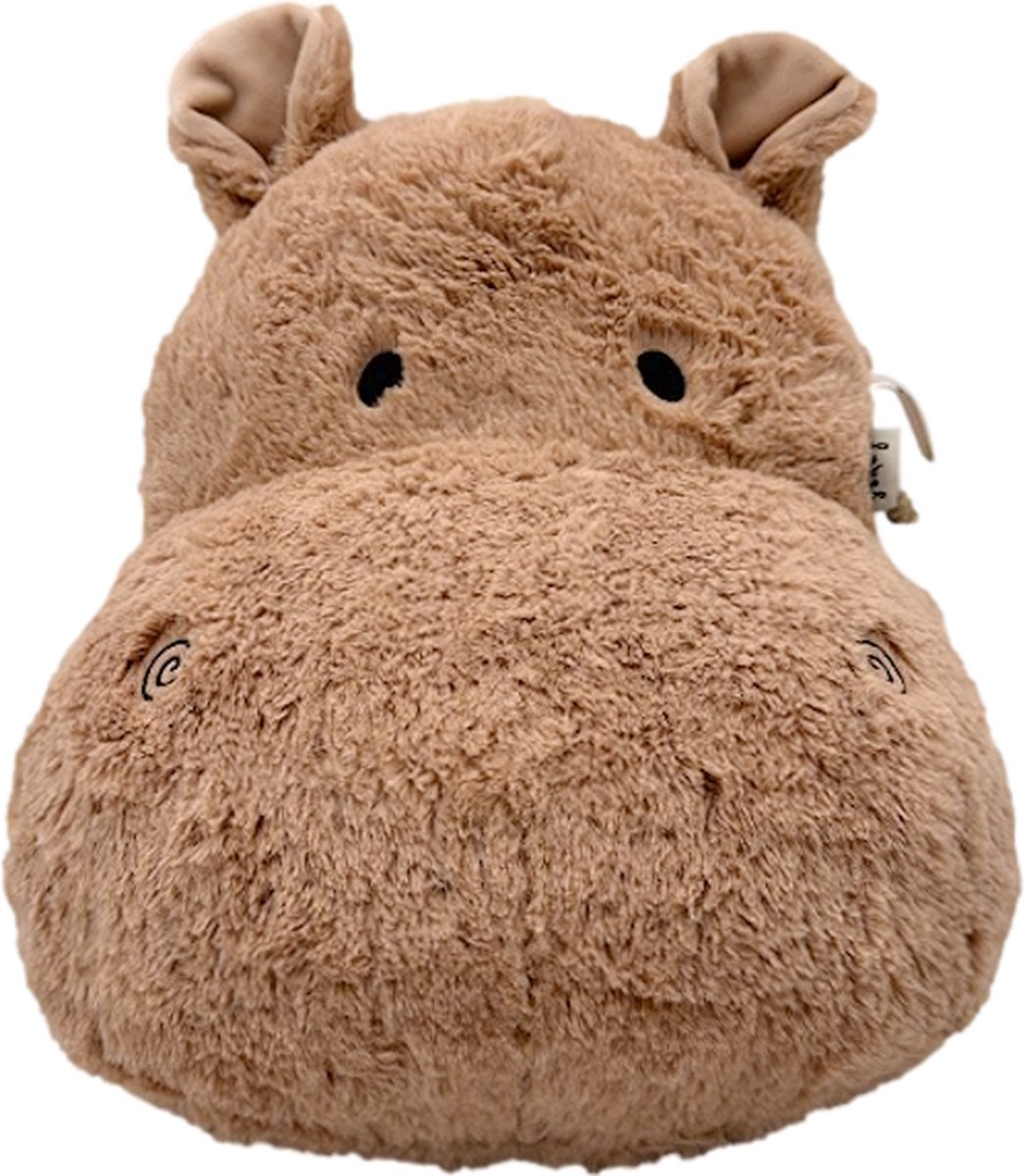 Label Label Hippo Harvey Nougat Muurdecoratie