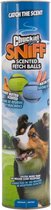 Chuckit Sniff Fetch Bal – 4 Stuks - Apporteerspeelgoed met Bacon- en Pindakaasgeur - Interactief Hondenspeelgoed - Hondenbal – Waterbestendige Bal – Drijvende Hondenbal - Rubber