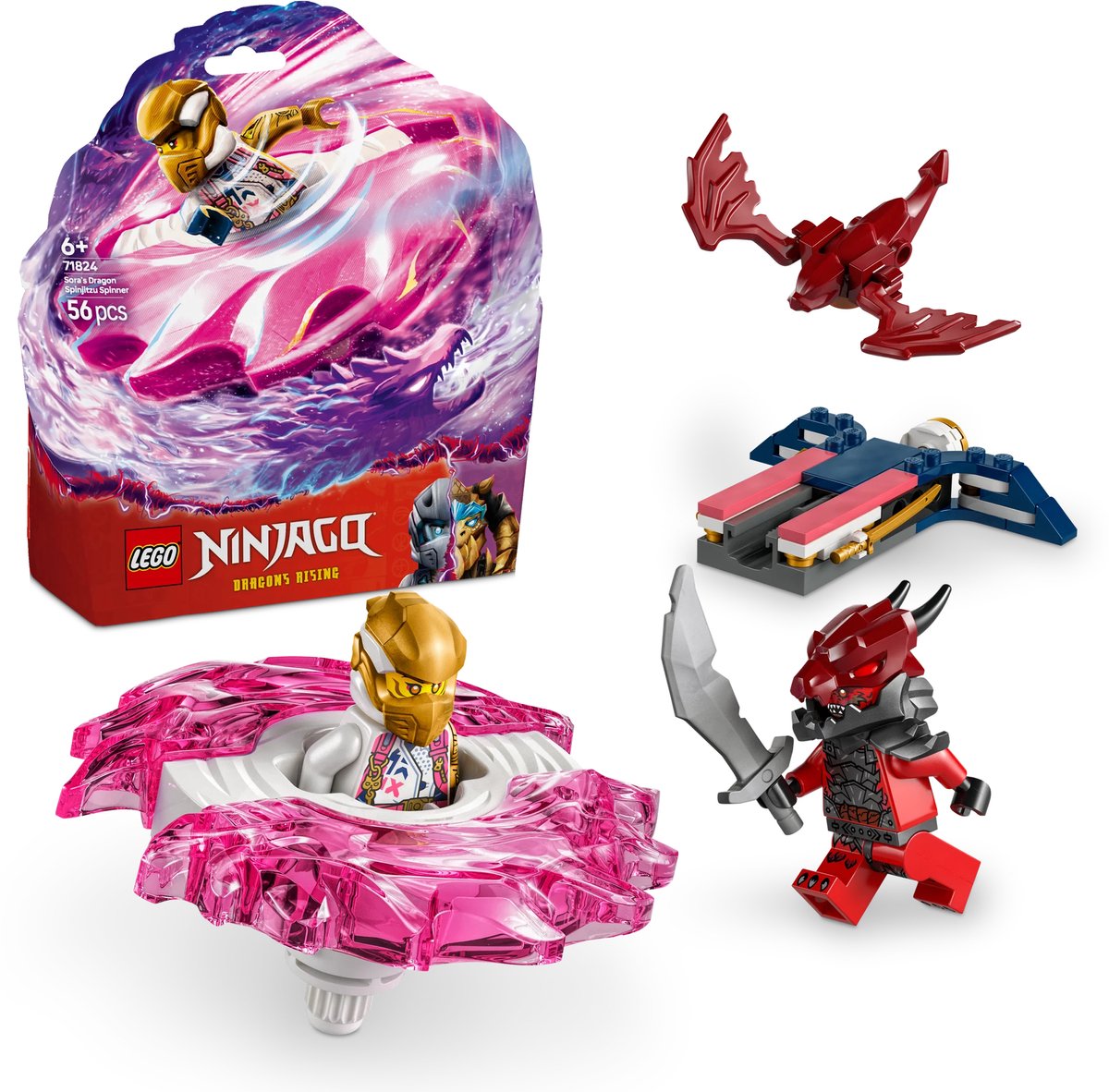 LEGO Ninjago - Sora's Spinjitzu drakenspinner Constructiespeelgoed thumbnail 3