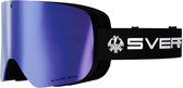 Sverre Sports skibril met blauwe magnetische, verwisselbare lens - Anti-condens & Anti-kras coating - Voor heren en dames - Inclusief harde beschermcase - 100% UV bescherming - Licht, sterk en duurzaam frame