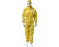 Technosafety Wegwerp Overall - Categorie 3 - Type 3/4/5/6 - Anti Statisch - Geel - Maat XXL