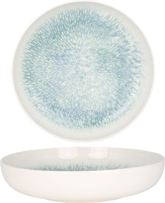 Lot De 6 Assiettes à Dessert Fade Porcelaine 21 Cm - Rinart - Micro-ondes Et Lave-vaisselle
