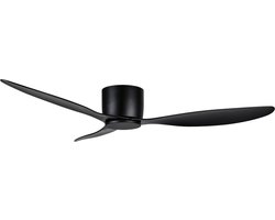 Plafondventilator | 132 cm | Arioso | zwart | aluminium en kunststof | modern