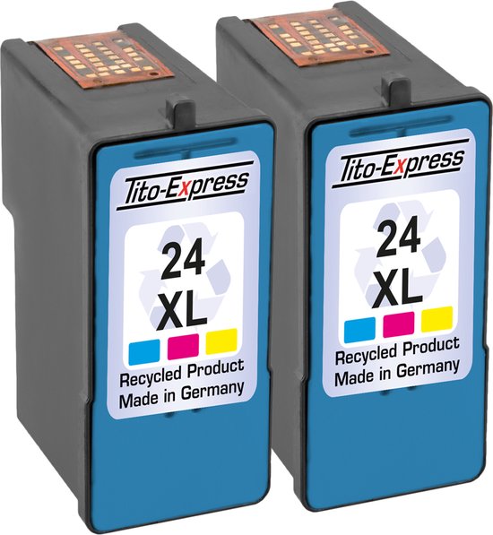 Cartouche PlatinumSerie® 2 x alternative à la couleur Lexmark 24 XL