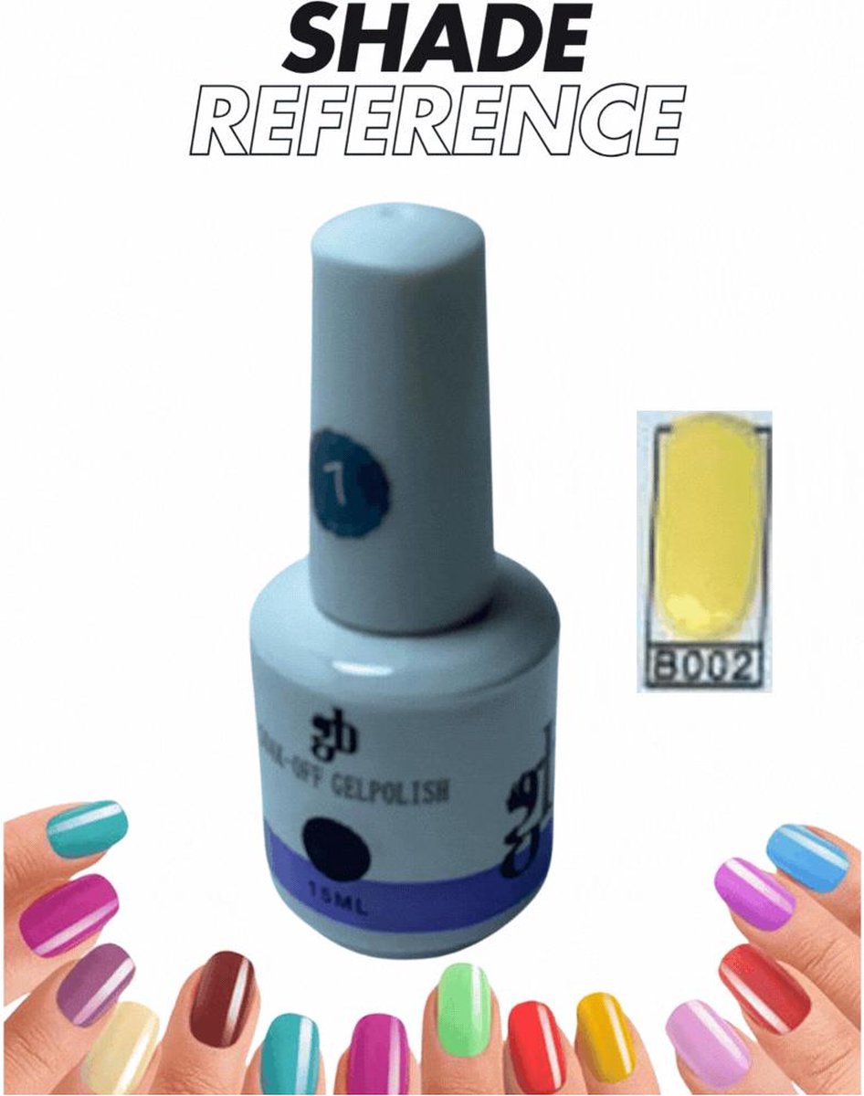 Gel Polish Soak Off - Gellak - Nagellak #B002 15ml each - 2stuks