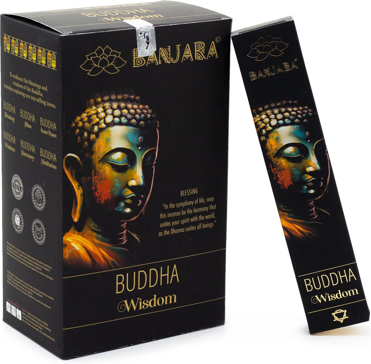 Banjara - Buddha Wisdom - sandelhout - wierook - geurstokjes - doos 12 stuks