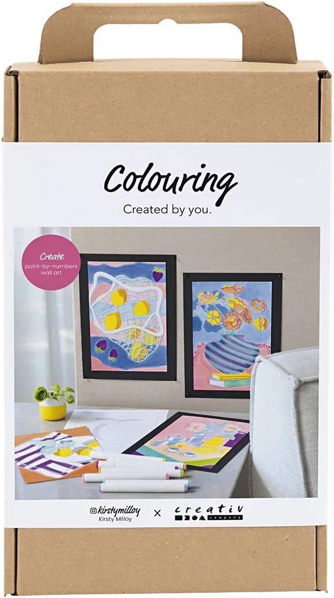 Creativ Company hobbyset kleuren schilderen met alcoholstiften creatief.