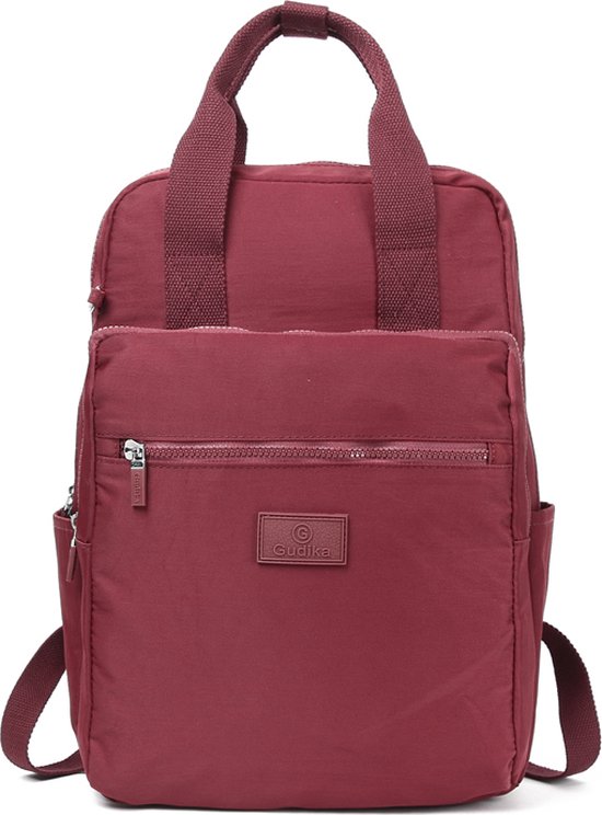 Gudika - Schooltas - Rugtas - Unisex - Rugzak - Laptop vak - Waterdicht - Werktas - Grote Rugtas - Bordeaux