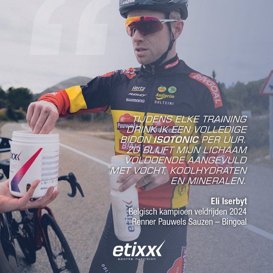 Etixx Isotonic Drink - Sports Nutrition - Sportdrank - 1000 gram - Limoen - 2:1 Glucose:Fructose - Neutrale PH - Extra Natrium van Etixx — afbeelding 3