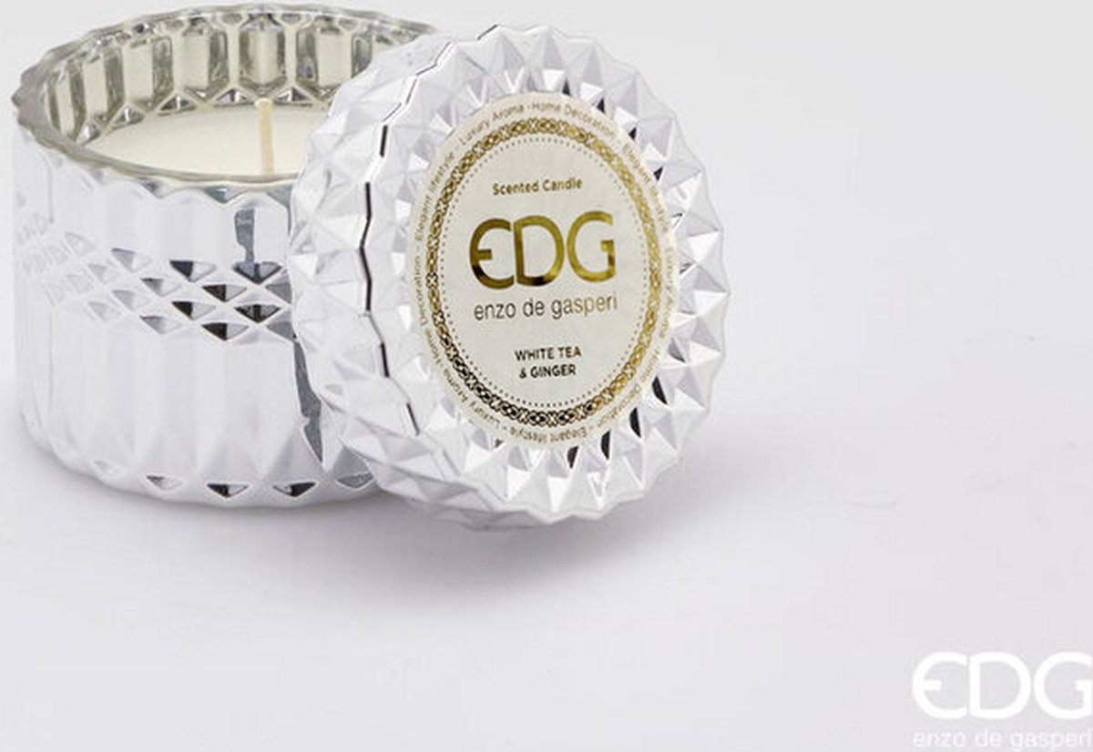EDG Enzo de Gasperi Crystal geurkaars rond White Tea Ginger