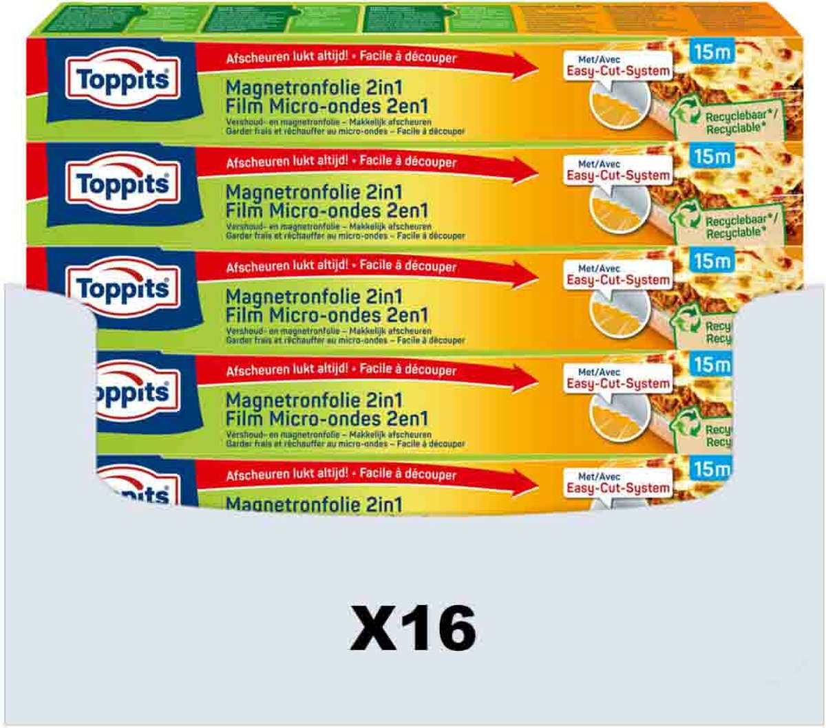 Goedkoopste 16x Toppits Magnetronfolie 2in1 15 meter
