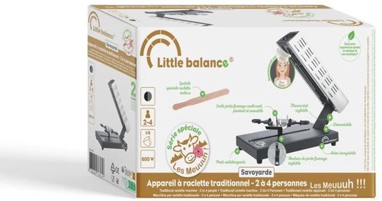 Raclettemachine - LITTLE BALANCE - Savoyarde kwartwiel - 600 W - 4 personen - Meuuuh design / RVS — afbeelding 4