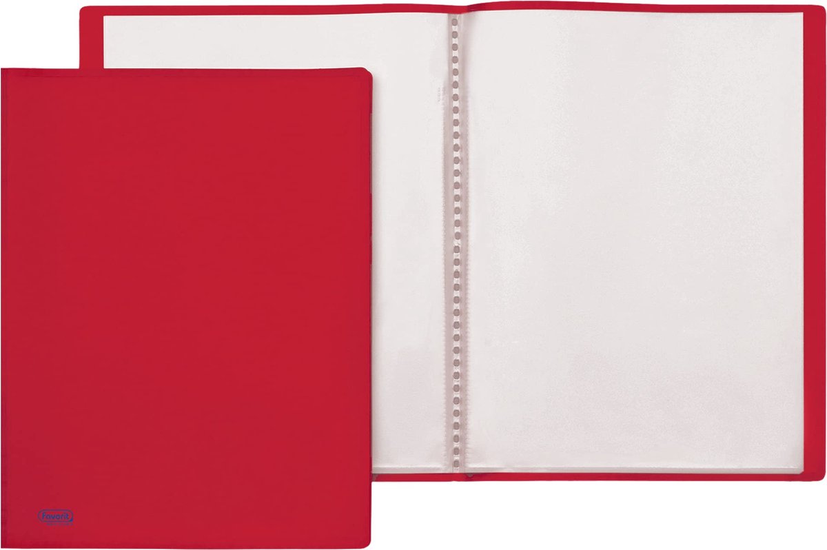 Favorit 100460274, Polypropyleen (PP), Rood, 40 vel, 220 mm, 300 mm