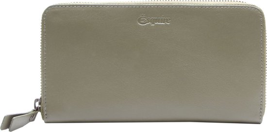 Esquire Cuir Porte-monnaie Peru Zip Around Wallet Olive