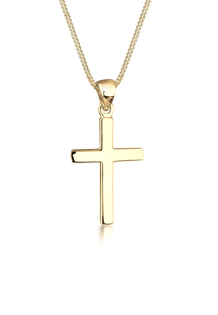 Elli - Halsketting - Dames Kruis Symbool Basis in 925 Sterling Zilver - Dames