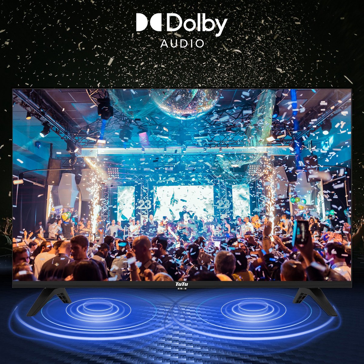 TuTu TUB42FD1N 42 inch LED Full HD TV met Frameless Design - afbeelding 3