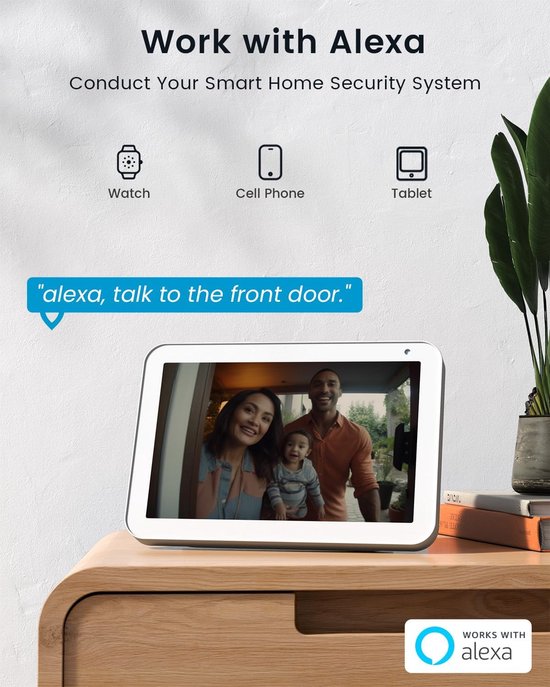 UCOCARE Video doorbell camera wireless with chimes, 2K WiFi camera doorbell with motion detection, night vision, 2-way call, video call, instant notification, support TF/Cloud storage