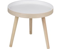 Arti Casa Ronde Bijzettafel Ø40 x 36 cm - Moderne Salontafel Rond - Bijzettafeltje of Nachtkastje - Compact Tafeltje voor Woonkamer of Slaapkamer - Hout