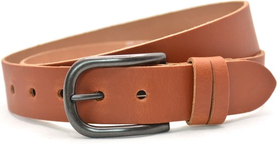 LINDENMANN Rundlederen riem heren 40 mm breed, jeans riem