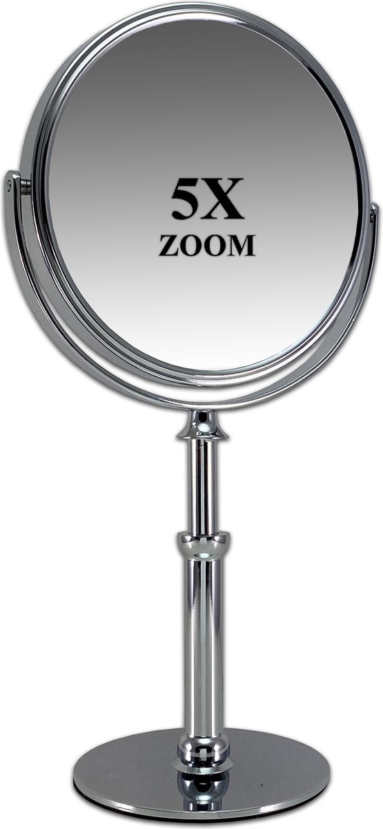 Goedkoopste Spiegel staande handspiegel 5x vergroting - Ø15cm