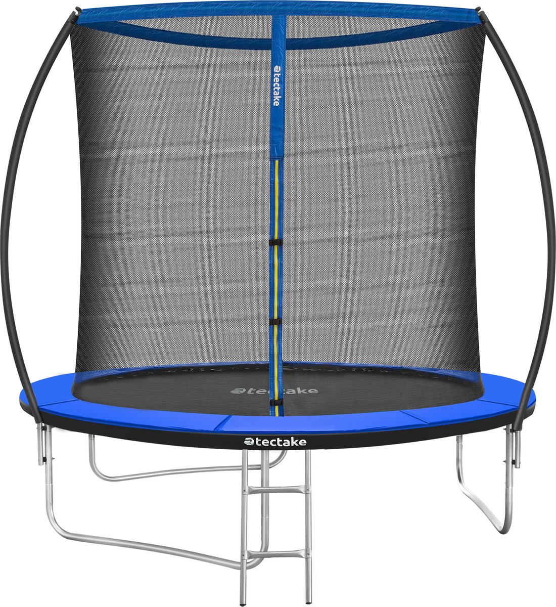 tectake® Trampoline met Veiligheidsnet en Trap - 244 cm - Veilig en Stevig - Voor buiten - Tuintrampoline - Fitnesstraining - Kindertrampoline — afbeelding 11