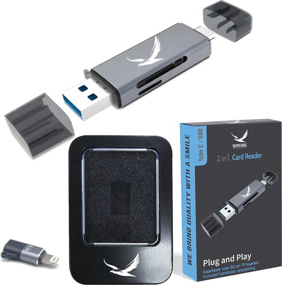 ThunderGold SD Kaart Lezer USB C - Kaartlezer SD Kaart Geheugenkaartlezer Micro Sd Kaartlezer Usb C Kaartlezer Usb 30 Ingang