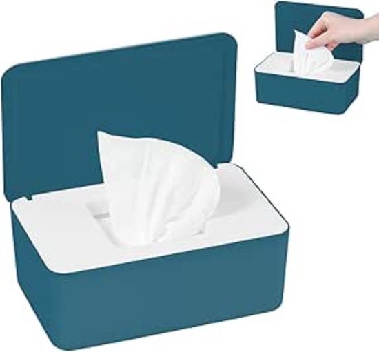 Boîte à Lingettes Bébé Rose - Distributeur Lingettes Humides Avec Couvercle Étanchéité, Anti-Sèche Et Anti-Poussière