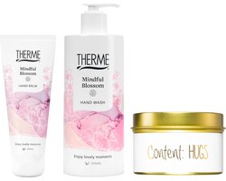 Therme Cadeauset Handverzorging Mindful Blossom met Kaars