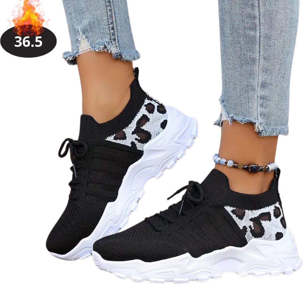 Bovista Schoenen Dames Sneakers Comfortabel Sportief Casual Volwassen Zwart