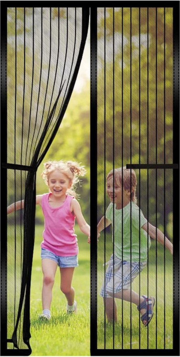 Insectenwerende Magnetische Deurscherm, 90 x 210 cm - Eenvoudige Bevestiging Zonder Boren