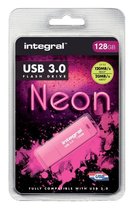 Bol.com USB-STICK INTEGRAL 128GB 3.0 NEON ROZE aanbieding