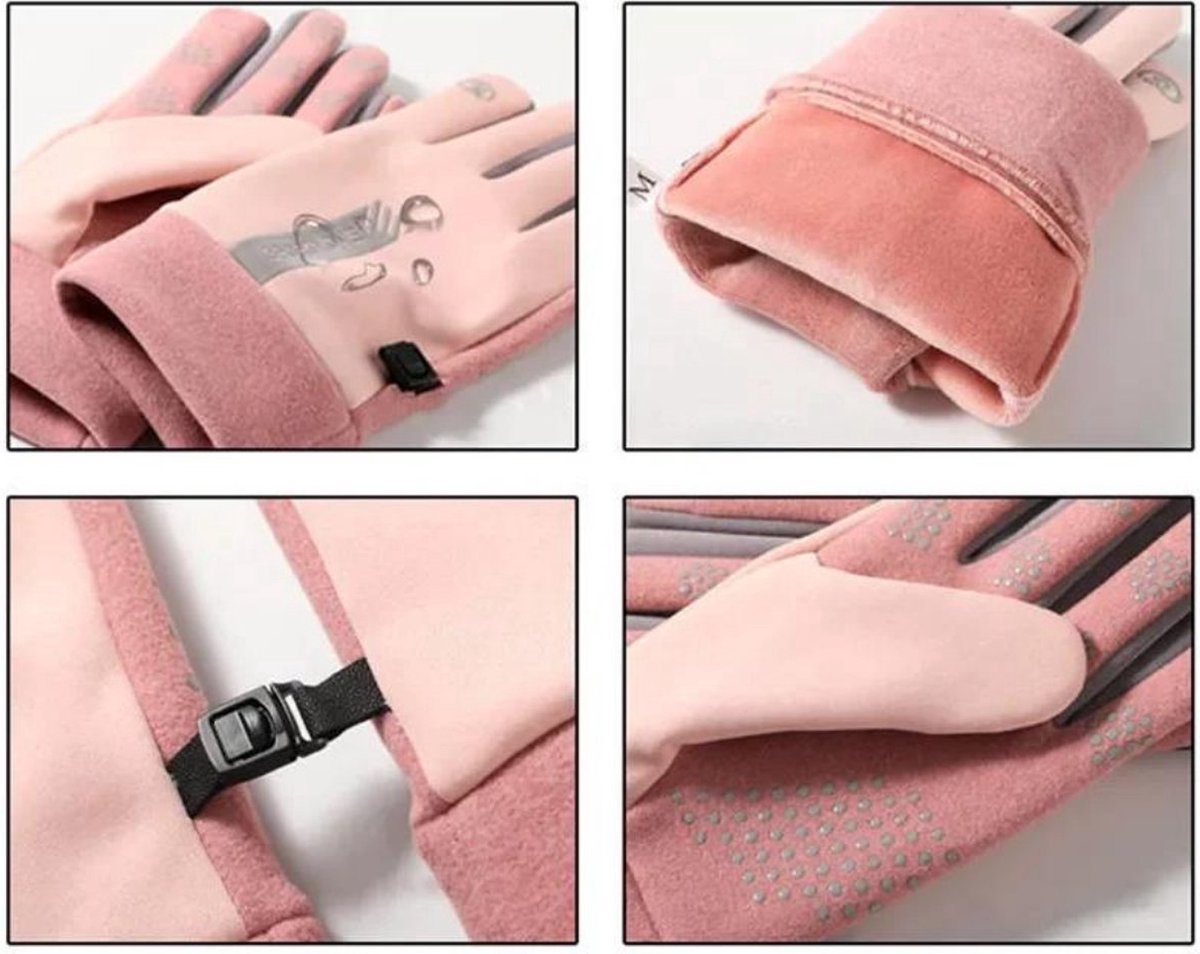 Gants D’hiver Bobelle Wear – Tricot Chaud, écran Tactile, Doublure Polaire – Pour Running, Conduite, Rando - 6