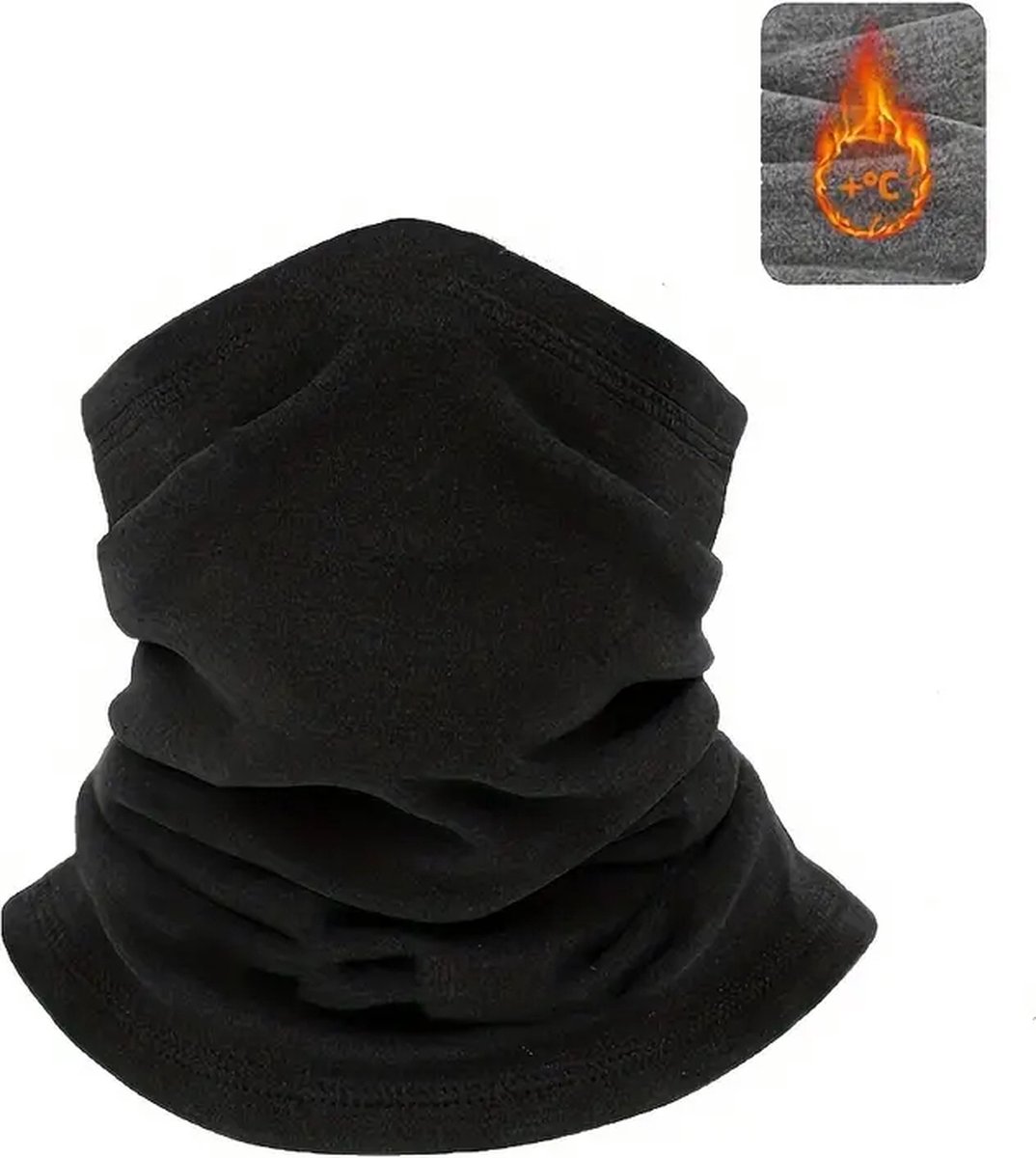 ZCJ Winter loopsjaal voor heren en dames, fleece colsjaal, winddicht, multifunctionele doek als halsdoek, motorfiets, heren, voor outdoor, skiën, motorrijden, hardlopen, fietsen in Buff-design
