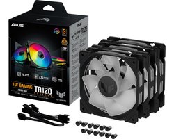 ASUS TUF Gaming TR120 ARGB Reverse - Case Fan - Triple Pack - 120mm - Zwart