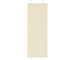 vidaXL - Plissé - rolgordijn - 80x200 - cm - stofbreedte - 79,4 - cm - polyester - crème