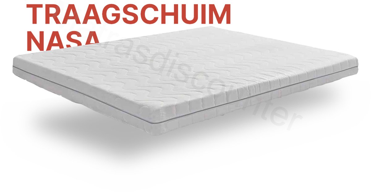 Matrasdiscounter Topper - Traagschuim - Topdekmatras - Ergonomisch - 90x200cm ca 7cm dik matras