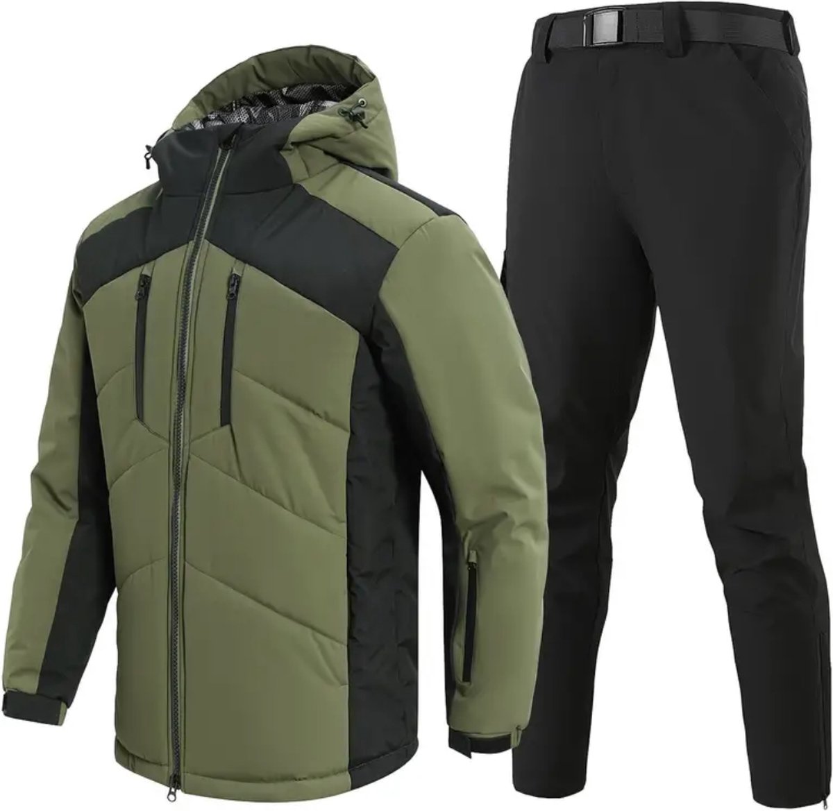 Bovista Skipak - SkiBroek - Skijas - Ski Suit - Wintersport - Heren - 2-Delig - Groen - Winter - Maat XXL