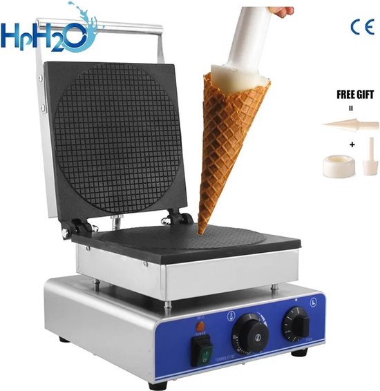 MYgroot - Commerciële - Elektrische Nederlandse Stroopwafel Maker - Wafel Machine - Wafel Kegel Maker - Siroop - ijzeren Plaat - Wafelijzer - Snack Cake Oven — afbeelding 5